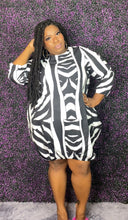 Load image into Gallery viewer, Nada&#39;s Zebra Bubble Dress
