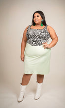 Load image into Gallery viewer, Spring Green slip skirt
