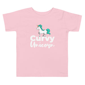Toddler Curvy Unicorn T Shirt